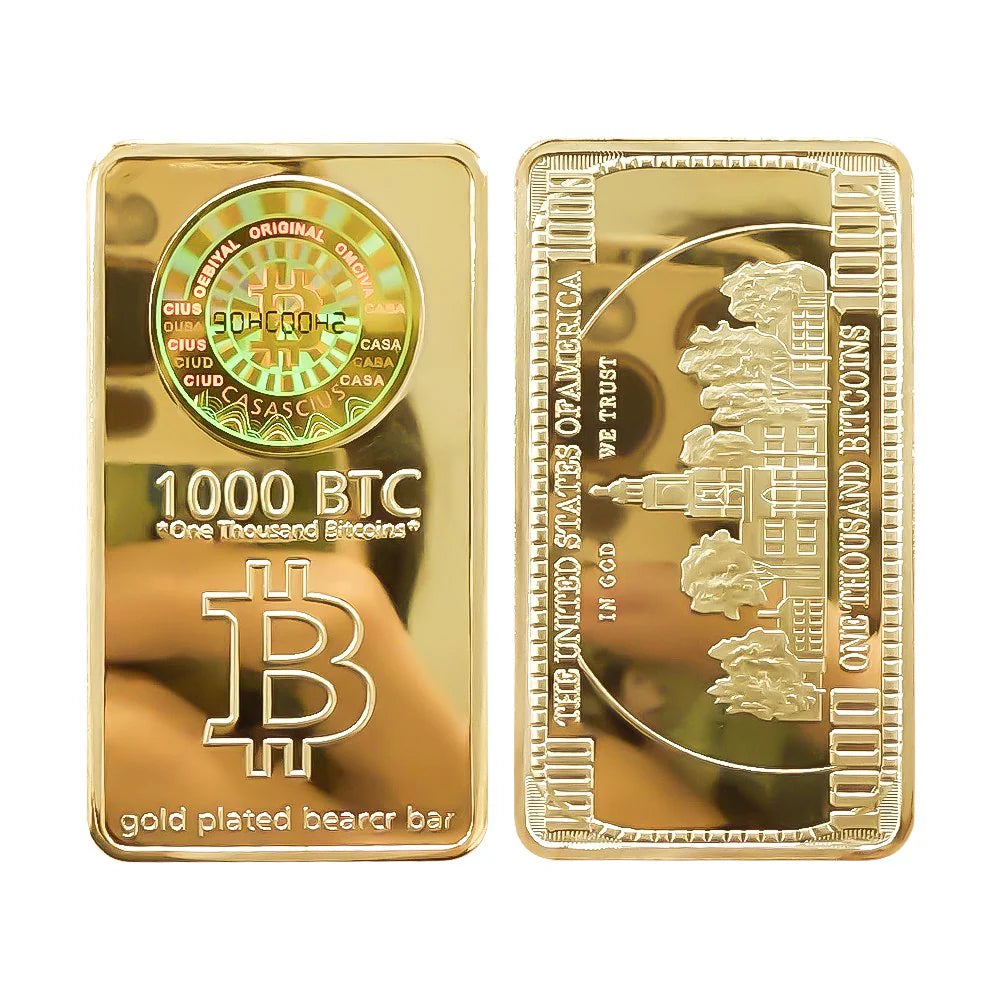 Trump 1000 Bitcoins Gold Bar - Image 2