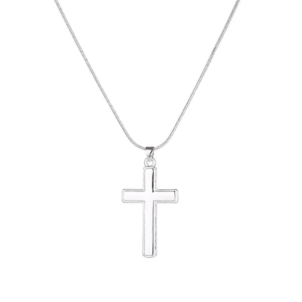 Sterling Silver 47 President “In God We Trust” Cross Necklace